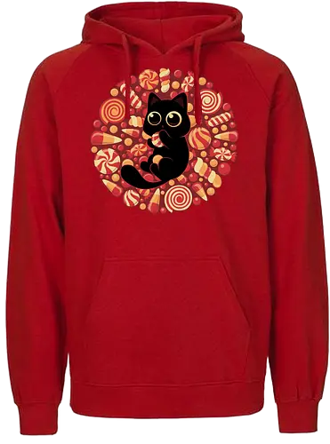 Kitty Candyland - cat, katze, candy, Candycorn - Fairtrade Hoodie