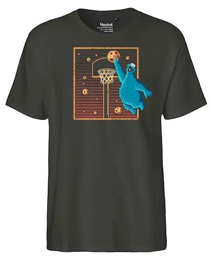 Cookie Basket - cookie, monster, Basketball, sports, sport - Fairtrade T-Shirt