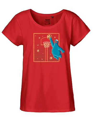 Cookie Basket - cookie, monster, Basketball, sports, sport - Fairtrade Girl Shirt