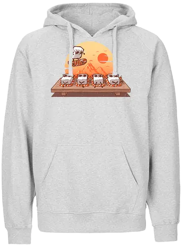 Sushi Sunset - sushi, sonne, sonnenuntergang - Fairtrade Hoodie