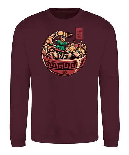 Ramen Surfing - ramen, cat, katze, Surfing - Sweatshirt