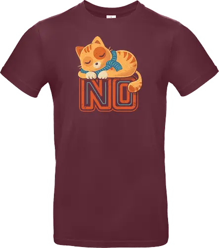 No Means No - Cute Sleeping Cat