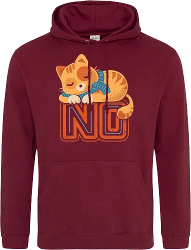 No Means No - Cute Sleeping Cat