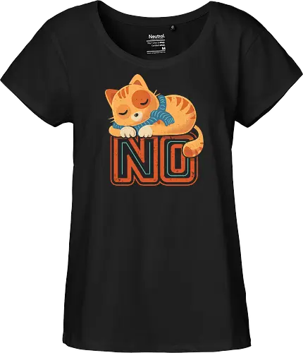 No Means No - Cute Sleeping Cat
