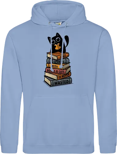 Time Spent With Books & Cats Is Never Wasted