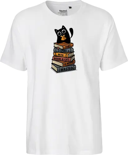 Time Spent With Books & Cats Is Never Wasted