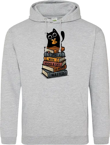 Time Spent With Books & Cats Is Never Wasted