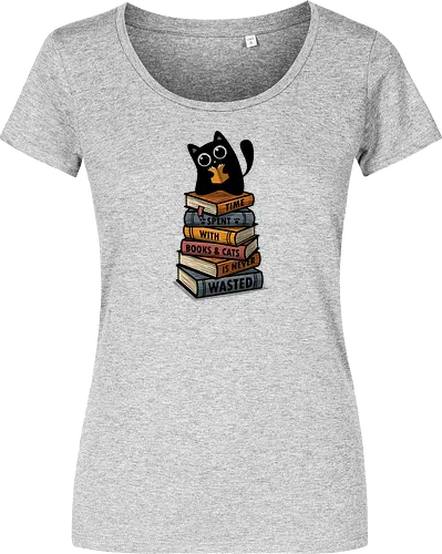 Time Spent With Books & Cats Is Never Wasted