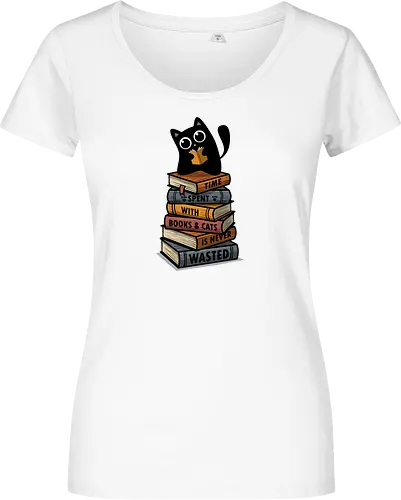 Time Spent With Books & Cats Is Never Wasted