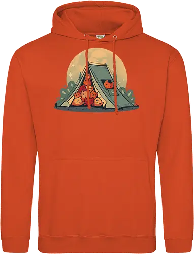 Cat Camping - camping, Cats, kitten, wilderConsoles - Standard Hoodie