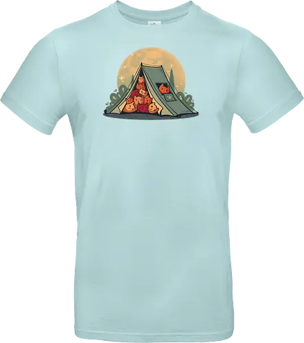 Cat Camping - camping, Cats, kitten, wilderConsoles - Standard T-Shirt