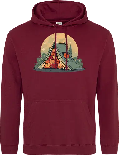 Cat Camping - camping, Cats, kitten, wilderConsoles - Standard Hoodie