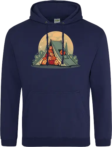 Cat Camping - camping, Cats, kitten, wilderConsoles - Standard Hoodie