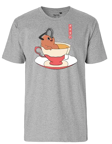 Pochit - dog, anime, manga, chainsaw, t - Fairtrade T-Shirt