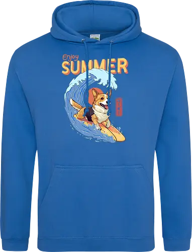 Corgi Enjoy Summer