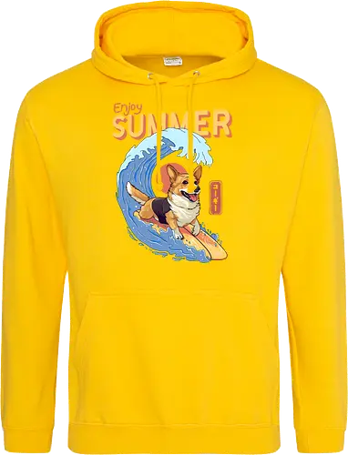 Corgi Enjoy Summer