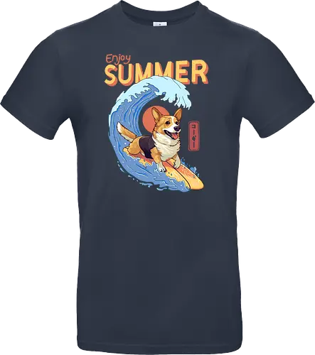 Corgi Enjoy Summer