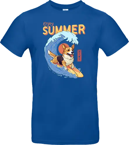 Corgi Enjoy Summer