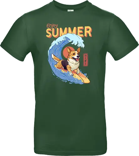 Corgi Enjoy Summer