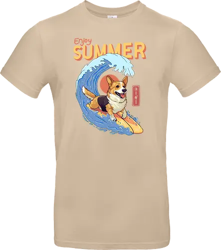 Corgi Enjoy Summer
