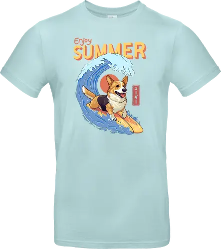 Corgi Enjoy Summer
