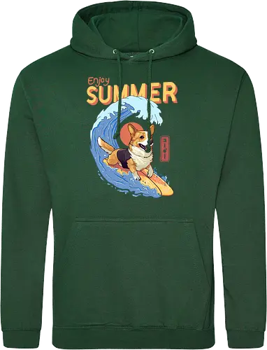 Corgi Enjoy Summer