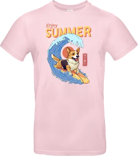 Corgi Enjoy Summer