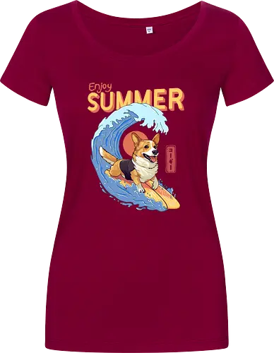 Corgi Enjoy Summer