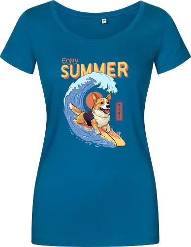 Corgi Enjoy Summer
