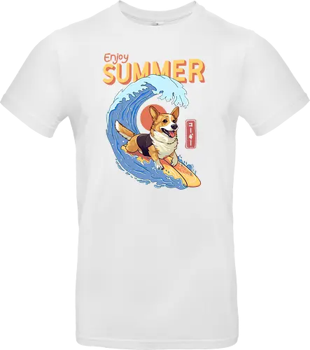Corgi Enjoy Summer