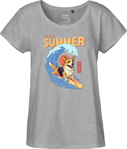 Corgi Enjoy Summer