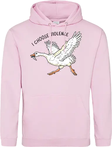Goose Chooses Violence - goose, knife - Standard Hoodie
