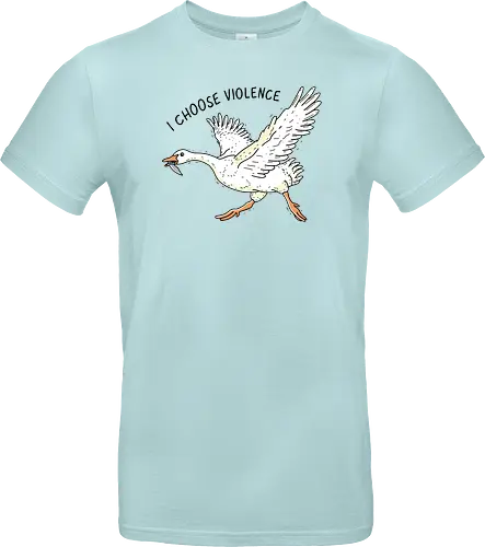 Goose Chooses Violence - goose, knife - Standard T-Shirt