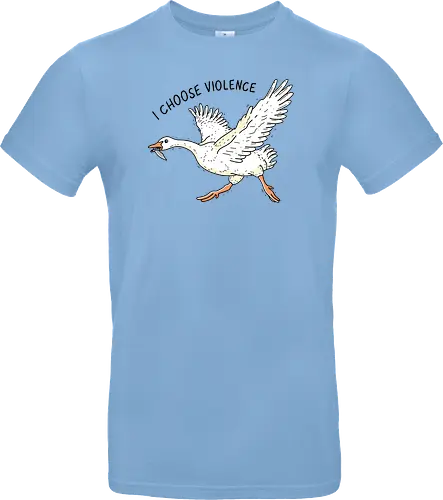 Goose Chooses Violence - goose, knife - Standard T-Shirt