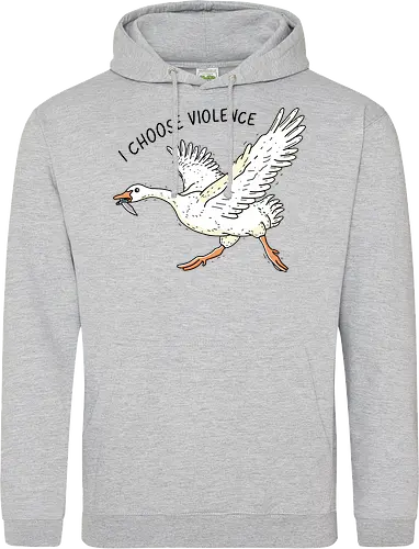 Goose Chooses Violence - goose, knife - Standard Hoodie