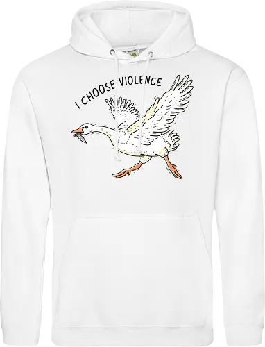 Goose Chooses Violence - goose, knife - Standard Hoodie