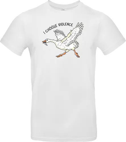 Goose Chooses Violence - goose, knife - Standard T-Shirt