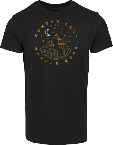 Wonder Less, Wander More - wandern, wonder, nature, outside - Hausmarke Shirt