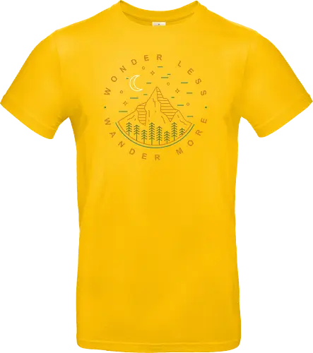 Wonder Less, Wander More - wandern, wonder, nature, outside - Standard T-Shirt