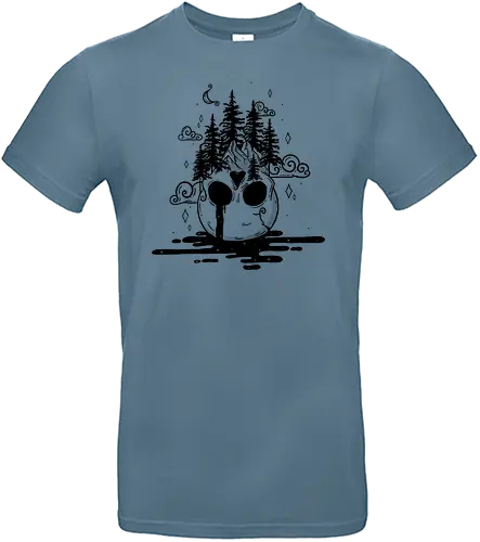 Deadly Hike - skull, schädel, forest, wald - Standard T-Shirt