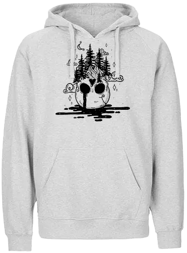 Deadly Hike - skull, schädel, forest, wald - Fairtrade Hoodie