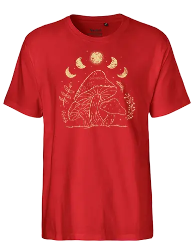 Mushroom Moon - mond, moon, mushroom, pilz - Fairtrade T-Shirt