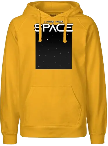 I Need More Space - space, stars, pun - Fairtrade Hoodie