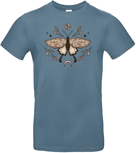 Floral Moth - moth, Motte, Falter - Standard T-Shirt
