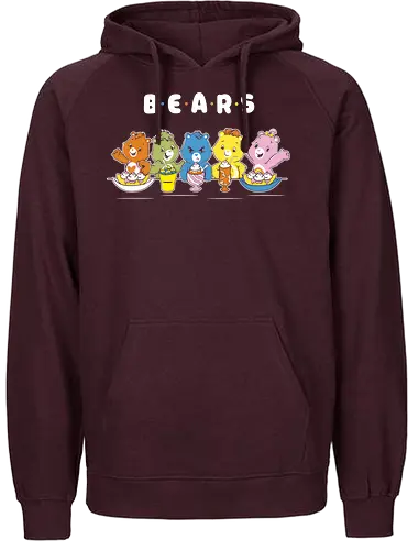 bears - Bären, glück, comic, cartoon, Brs - Fairtrade Hoodie