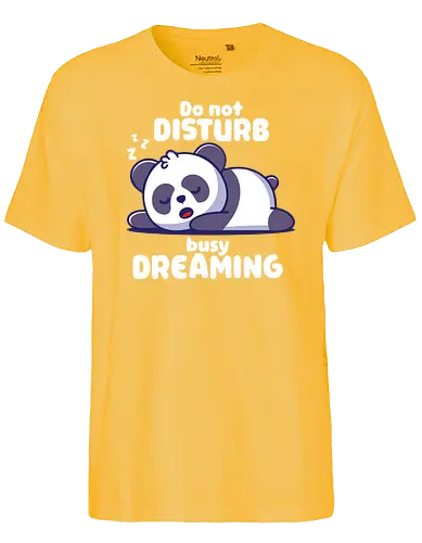 busy dreaming - panda, traum, dream - Fairtrade T-Shirt