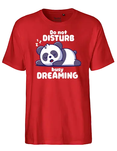 busy dreaming - panda, traum, dream - Fairtrade T-Shirt