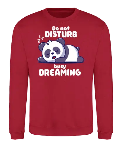 busy dreaming - panda, traum, dream - Sweatshirt