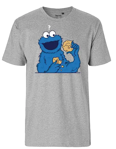 cookie game - cookie, monster, squid, game - Fairtrade T-Shirt