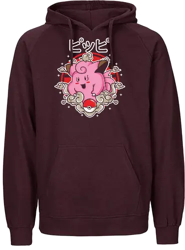 clefairy - pocket, monster, fairy, fee - Fairtrade Hoodie